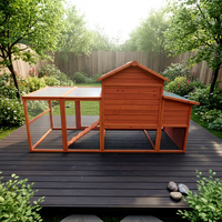 Grand Poulailler Moderne en Bois Écologique et Durable, Multifonctionnel, pour Animaux de Compagnie, Cage à Volailles, Maison pour Poules, pour Jardin et Ferme