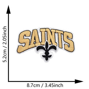 Parche Bordado Personalizado de los New Orleans Saints para Planchar, Parche de los Saints - Product Image 2
