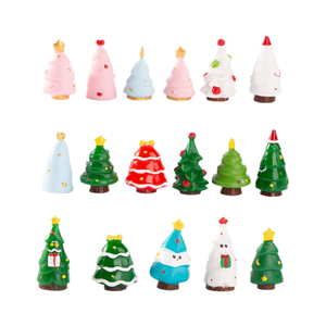 Home Decoration Desk Table Top 3D Diy <strong>Snow</strong> <strong>Ball</strong> Mini Tree Miniature Ornament Xmas Decoration Trees Resin Christmas Figurine Toy - Product Image 1