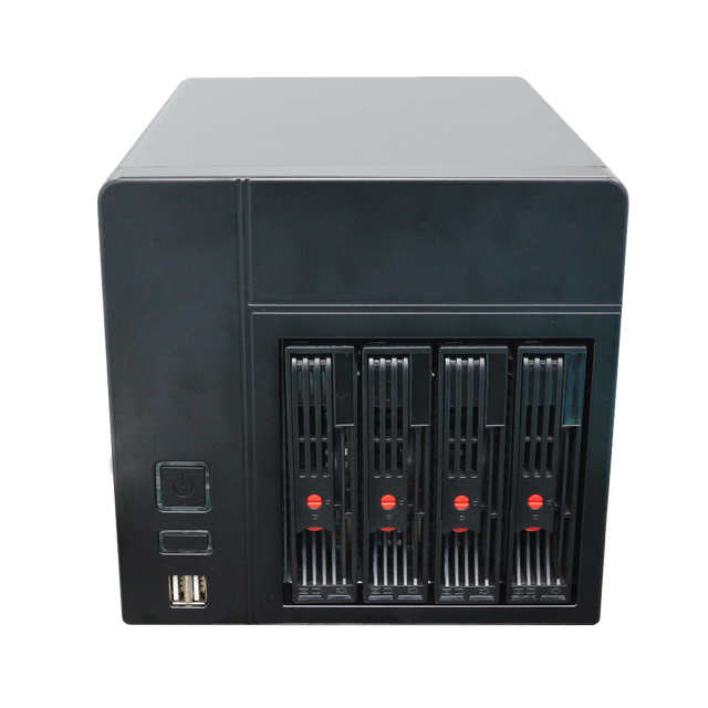 NAS Storage Server 4 Bays N95 N100 N150 CPU Dual 2.5G LAN DDR4 RAM M.2 2.5 3.5 Inch SSD 4K Display for Business Office Use