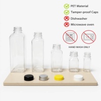 Bouteilles en Plastique Transparentes Réutilisables de 32 oz Idéales pour Jus, Lait, Smoothies avec Bouchon Noir