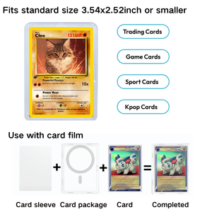 ที่ใส่บัตรแม่เหล็กสำหรับโทรศัพท์  ซองใส่การ์ดสะสมใหม่  ซองใส่การ์ดโปเกมอน ซองใส่การ์ดกีฬา PTCG  ซองใสป้องกันการ์ดแบบใสจากผู้ผลิต - Product Image 3