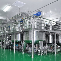 Ligne de production de mayonnaise pommade faisant la machine de mélange mélangeur émulsifiant sous vide pour le miel