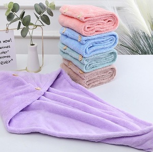 <span class=keywords><strong>Serviette</strong></span> absorbante pour cheveux, <span class=keywords><strong>serviette</strong></span> à cheveux à séchage rapide, turban écologique tissé pour sécher les cheveux - Product Image 2