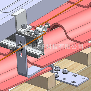 Abrazadera de Tierra Solar Galvanizada en Caliente para Conexión de Cables de Sistemas Fotovoltaicos - Product Image 2