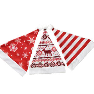 Noel baskılı çizgili şapka Elk kar tanesi noel çocuklar yetişkin şekli parti dekorasyon giyinmek parti şapka noel şapka - Product Image 5