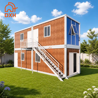 Maison préfabriquée à ossature acier à deux étages, de qualité supérieure, à faible coût, fabriquée sur mesure en usine, avec installation facile