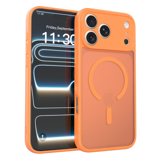 [Manufacturer] Shatterproof Magnetic Case for iPhone 17 18 Pro Max Full Camera Lens Protection Skin-friendly Matte Phone Cover