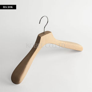 Japanese Luxury <b>Wooden</b> Handmade <b>Hanger</b> with Clips for Women's Jacket and Trousers XW3015_XB2592_0040 Japanese Manufacturer - Product Image 5