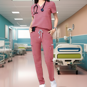 Divisa Ospedaliera Personalizzata per Donne, Completo Infermieristico, Abbigliamento da <span class=keywords><strong>Lavoro</strong></span>, Pantaloni Dritti, Uniforme Medica per Dentisti, Saloni di Bellezza e Infermieri - Product Image 2