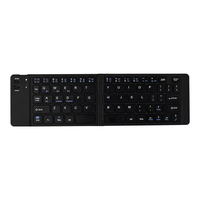 Keyboard Bluetooth Lipat Premium dengan Touchpad Ultra-Tipis 66-Tombol Scissor Wireless Gaming Keyboard untuk Steam Deck Tablet Ponsel