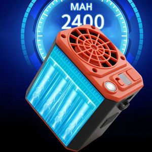 Ventilador de Cintura LED con Batería de 2400mAh, Dispositivo de Refrigeración Portátil para Coche, Hogar y Uso en Exteriores, Tres Velocidades de Viento - Product Image 4