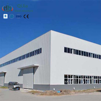 Entrepôt préfabriqué en structure d'acier Q355, ossature en acier galvanisé, conception insonorisée, maison avec structure en acier