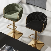 Stuhl Bar Metall Theke Nordic Swivel Moderne Wohn möbel Set Hoch Holz Samt Küche Leder Gold Luxus Hocker Bar Stühle
