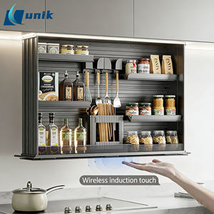 Système de levage intelligent UNIK en alliage d'aluminium, unités de rangement suspendues modulaires pour meubles de cuisine, armoires, <span class=keywords><strong>vaisselle</strong></span> et épices, avec levage électrique - Product Image 1