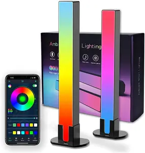 Barra de luz RGB para juegos, iluminación ambiental, barras de luz inteligentes LED con Bluetooth y Mod de iluminación múltiple