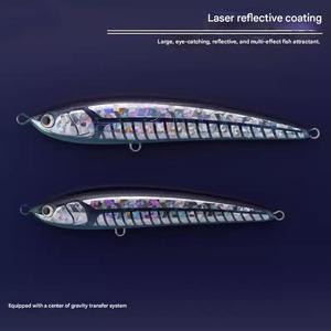 Leurre flottant haute vitesse 19cm, 60g pour la pêche en mer depuis les bateaux, spécialement conçu pour le thon jaune. - Product Image 5