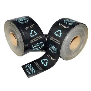 Cetak Kustom Prime Logo Coklat Kraft Paper Packing Tape untuk Kotak Karton