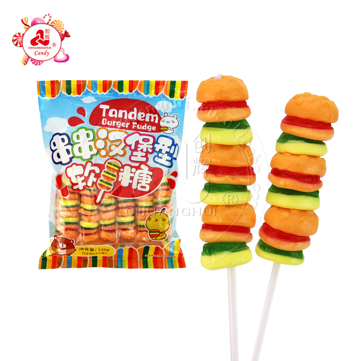 hamburger lollipop