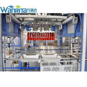 Ligne de conditionnement entièrement automatique Robot 4l Boîte de conserve pour boissons Ramassage et placement de bouteilles enveloppantes <span class=keywords><strong>autour</strong></span> de la machine à emballer les caisses - Product Image 4