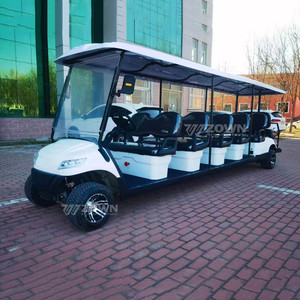 Nouveau modèle de voiturette de golf tout-terrain 48 volts avec freins à disque, Club Car Buggy électrique surélevé, 10 places pour le tourisme - Product Image 4
