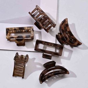 Pince à cheveux unisexe en plastique, design carré, série de couleurs automne-hiver, haut de gamme, pour <span class=keywords><strong>frange</strong></span> et demi-chignon, usage quotidien, vente chaude - Product Image 2