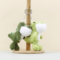 Vente en gros de mini porte-clés en peluche crocodile mignon et moelleux, jouet en peluche personnalisé pour cadeau d'enfant
