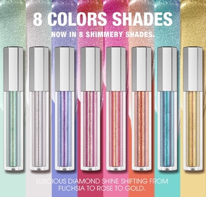 Nuevo brillo de labios multicromo Duochrome líquido brillante a prueba de agua pigmento vegano Etiqueta Privada camaleón brillante metálico brillante - Product Image 2