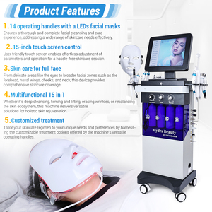 Máquina Profesional de Belleza Hydra 15 en 1 para el Cuidado Facial, Máquina de Eliminación de Puntos Negros, Gran Venta - Product Image 4