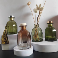 Bouteille diffuseur d'arômes en verre dégradé ambre-vert vide pour bâtonnets parfumés, 60 ml, 150 ml – Grande Vente