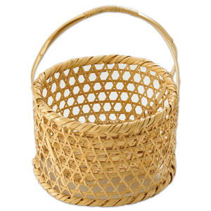 Cestas de Almacenamiento Multifuncionales Elegantes de Bambú Natural Blanqueado con Diseño de Grano de Madera, Modelo P16, Marca MANYO - Product Image 6