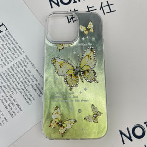 Vente en gros papillon <span class=keywords><strong>PC</strong></span> Phone Case pour iPhone 15/16 - Rhinestone Decor, <span class=keywords><strong>grand</strong></span> appareil photo découpé, prix usine, <span class=keywords><strong>pas</strong></span> <span class=keywords><strong>cher</strong></span>, style dames - Product Image 2