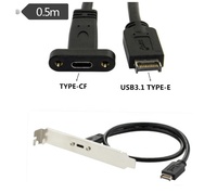 Hochgeschwindigkeits-Verlängerung kabel USB 3.1 Typ C Buchse zu Typ E mit Schalttafel einbau schraube für Computer