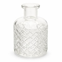 Diffuseur d'arômes transparent simple en verre, pièce décorative pour la maison et le bureau, modèle PTXX108 Diamond Belly