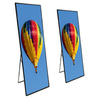 Afficheur numérique LED P1.53 ultra-fin, couleur intégrale, 960 x 320, écran sur pied, gestion des contenus à distance, publicité intérieure