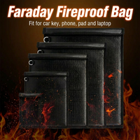 Sac Faraday personnalisé 5 pièces, ignifuge, bloquant les signaux, étanche, antivol, anti-traceur pour téléphone, clé de voiture, ordinateur portable, tablette