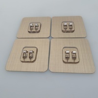 Aksesoris Rak Tempel Dinding Double Claw Warna Emas Brushed Heavy Duty, Tanpa Paku, Perekat Kuat, Dimensi Sesuai Pesanan, Harga Pabrik
