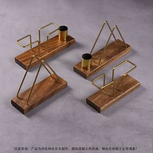 Walnut Wood Toothpick Holder With Tissue Stand Minimalist Design For Tabletop Use In Hotels And Restaurants - Product Image 5