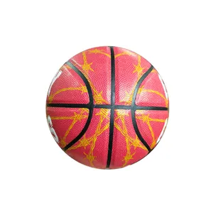 Venda quente direto da fábrica basquete tamanho 7 bola de couro de borracha basquete rua Oem