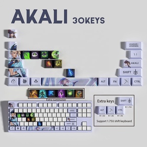 Keycaps 30 keycaps OEM ความสูง yasuo <span class=keywords><strong>yone</strong></span> Assassin สำหรับเล่นเกม - Product Image 5