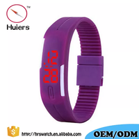 Montres à écran tactile LED carrées en Silicone, montre-bracelet numérique hommes en caoutchouc enfants montres numériques