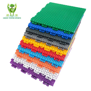 Piso de enclavamiento para exteriores, suelo de medio patio de recreo para patio trasero, cancha de baloncesto, azulejos de suelo deportivos modulares para exteriores suspendidos - Product Image 4