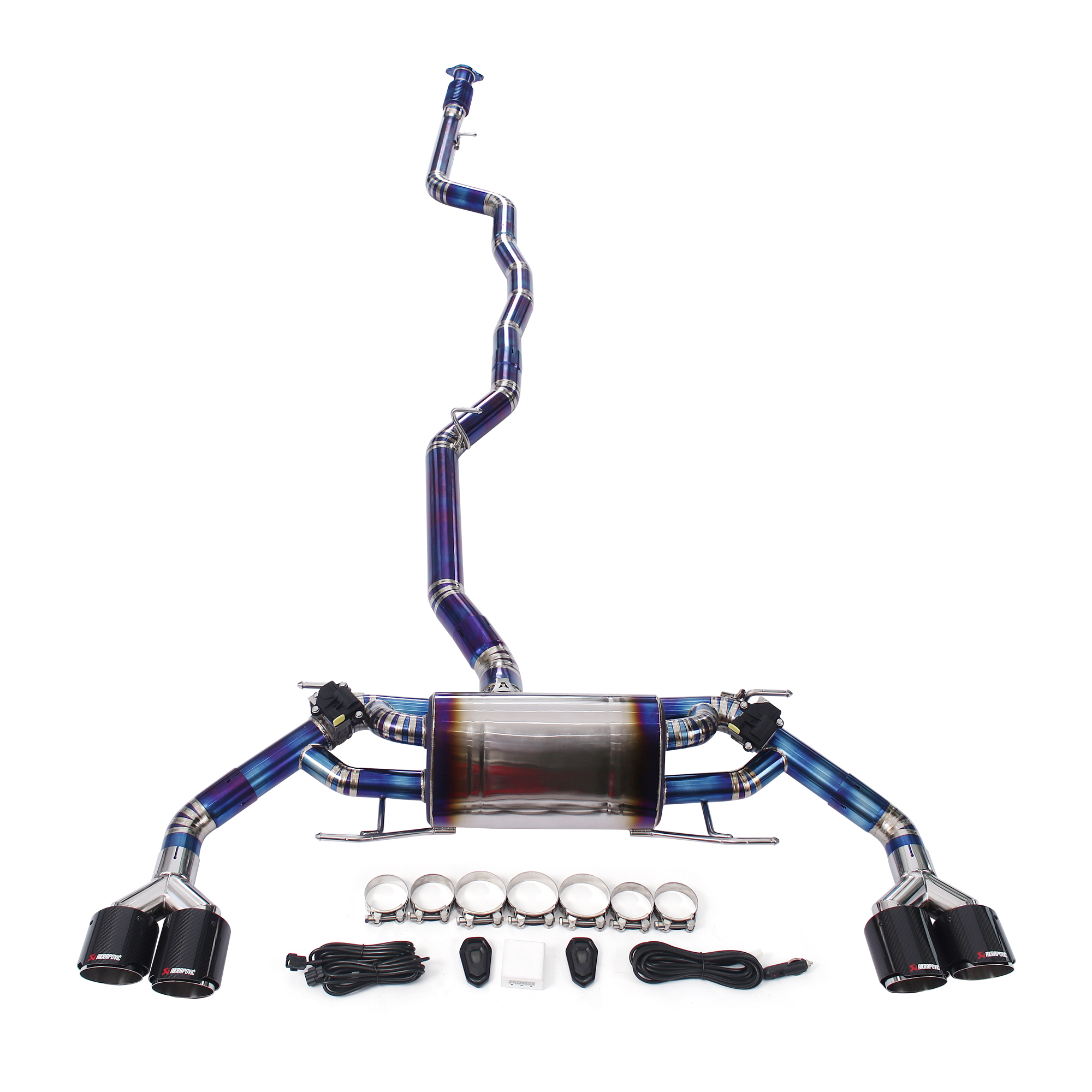 Titanium Valvetronic Exhaust Catback with 4 TIPS