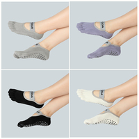 Chaussettes de Pilates personnalisées Wavar avec logo, coton et élasthanne, motif 3D, toutes saisons