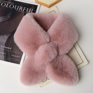 Écharpe en fourrure de vison pour hommes luxe court cou-chaud moelleux hiver nouveau Design véritable fourrure de vison écharpe tissée pour les femmes - Product Image 5