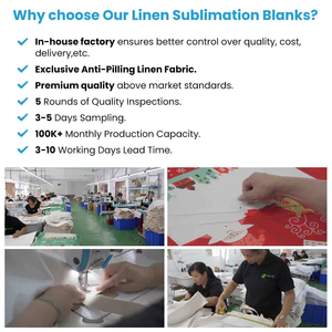 工厂优质基材亚麻氯丁橡胶笔记本电脑保护套 10 13 15 英寸空白热升华笔记本电脑包 - Product Image 6