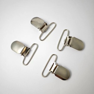 Clips de tirantes en forma de U de pico de pato plateado de acero inoxidable para pantalones al por mayor - Product Image 6