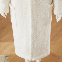 Magic Green personnalisé confortable Robe en tricot femmes hommes surdimensionné sans cou Robe blanche confortable vêtements de détente pour femmes peignoir doux