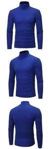 Maglia Termica da <span class=keywords><strong>Uomo</strong></span>, Abbigliamento Invernale, Maglietta Termica Autunnale, Collo Alto, Sottile, Aderente, Manica Lunga - Product Image 5
