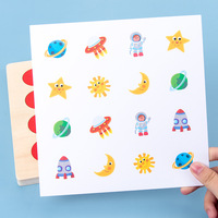 Juego de Memoria de Madera Educativo y Popular para Niños de 2 a 4 y de 5 a 7 Años, Unisex, para Entrenamiento